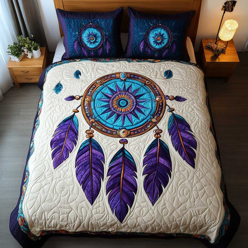 Violet Dreamcatcher WP0802050CL Quilted Bedding Set