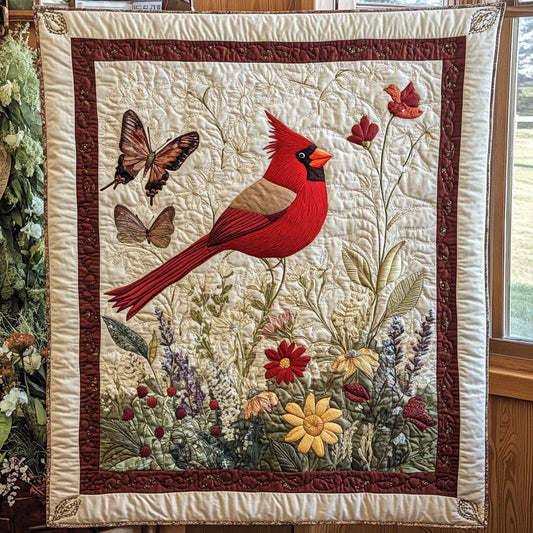 Cardinal Boom Garden CW2306006CL Quilt Blanket
