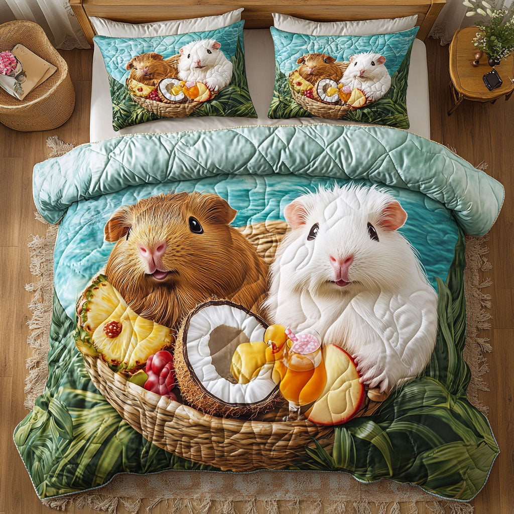 Guinea Pigs Fruit WT1202001CL Quilted Bedding Set
