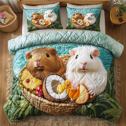 Guinea Pigs Fruit WT1202001CL Quilted Bedding Set
