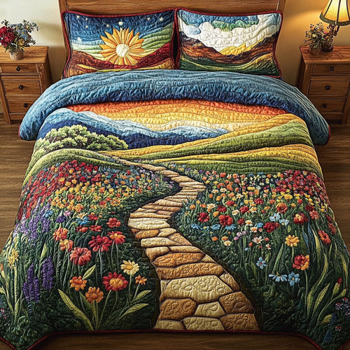 Flower Forest WY1402085CL Quilted Bedding Set