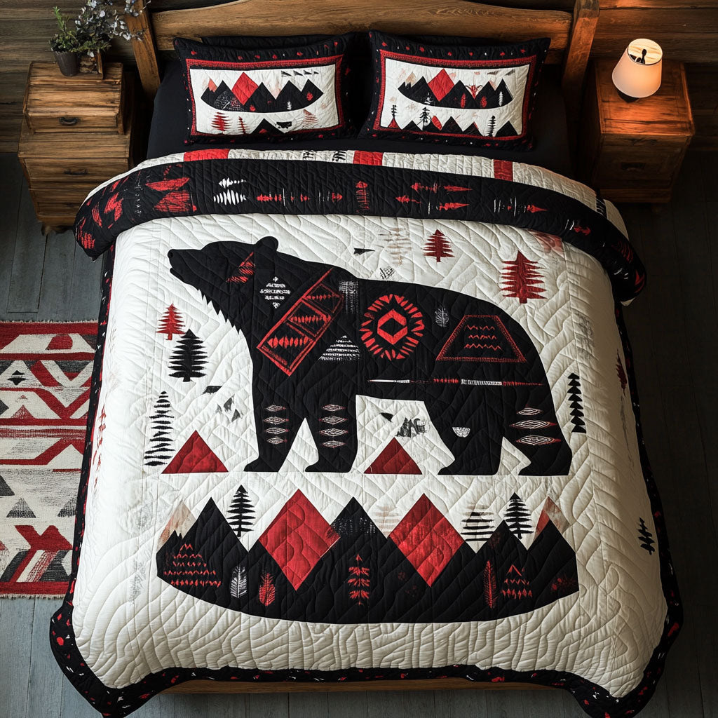Trigger Bear WY1802047CL Quilted Bedding Set