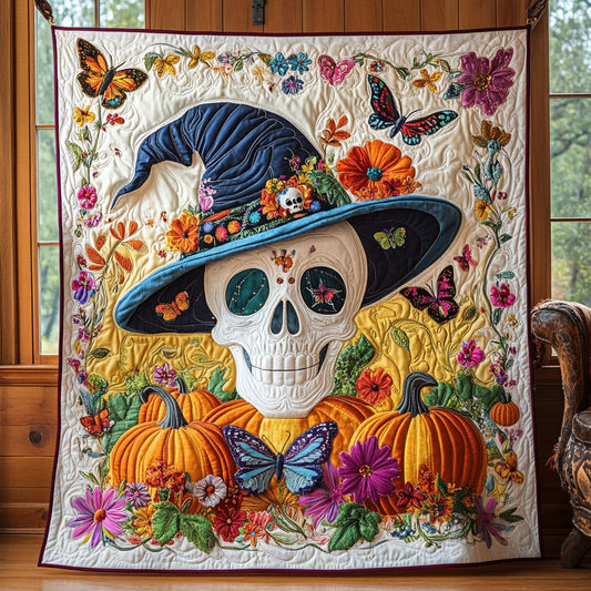 Floral Necromancy CP0907021CL Quilt Blanket