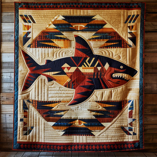Native Shark CP1605045CL Quilt Blanket