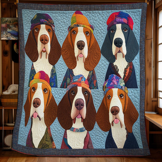 Basset Hound WX0301010CL Quilt Blanket