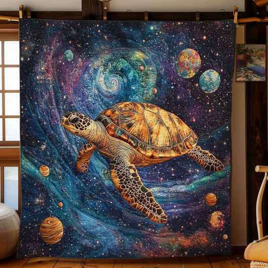Cosmic Turtle Drift WN2101009CL Quilt Blanket