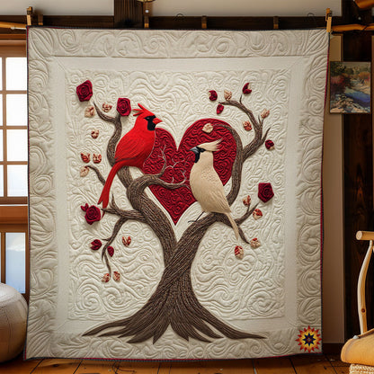 Couple Cardinal WY2312017CL Quilt Blanket