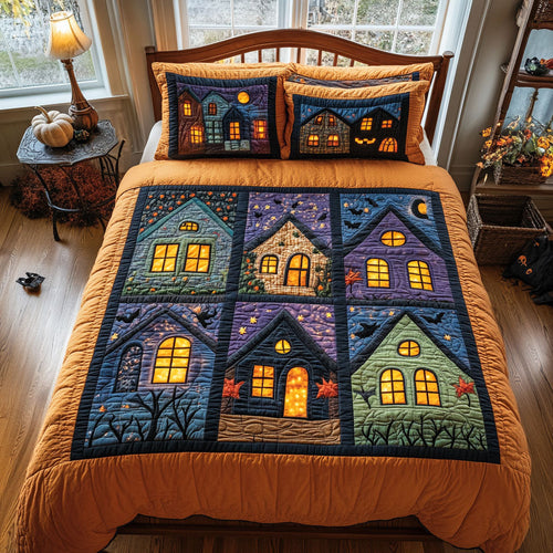 Halloween Village CW2008013CL Duvet Cover Set