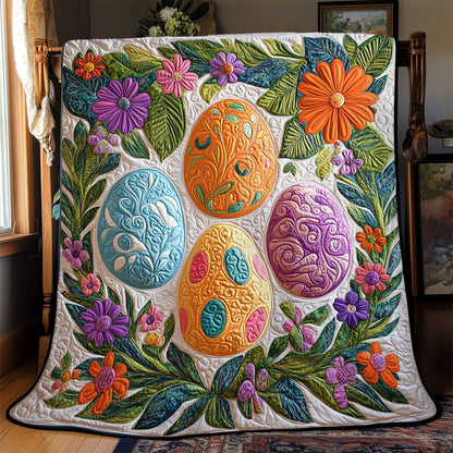 Easter Egg WJ2201011CL Quilt Blanket