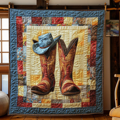 Boots And Hat WY1502017CL Quilt Blanket