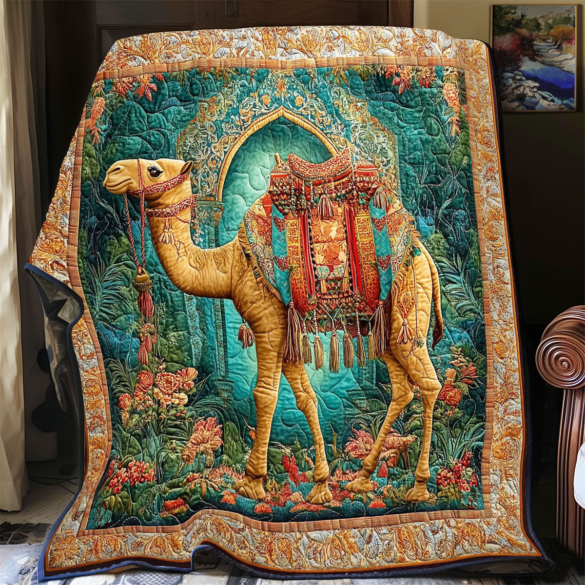 Abstract Colorful Camel WY0202001CL Quilt Blanket