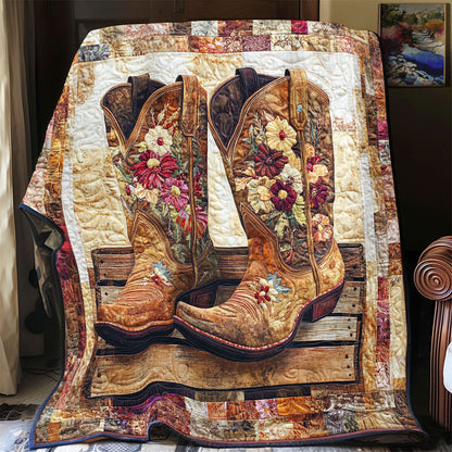 Cowboy Boots WX0301025CL Quilt Blanket