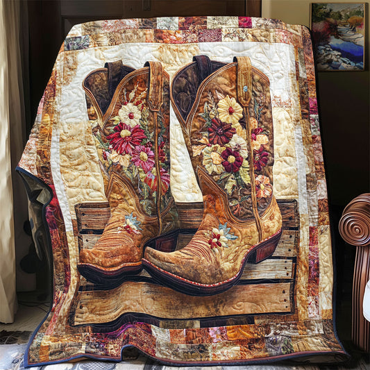 Cowboy Boots WX0301025CL Quilt Blanket