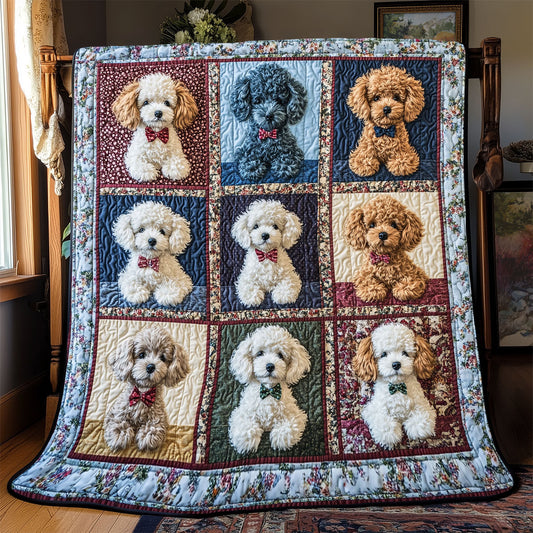 Adorable Poddle WX2101001CL Quilt Blanket