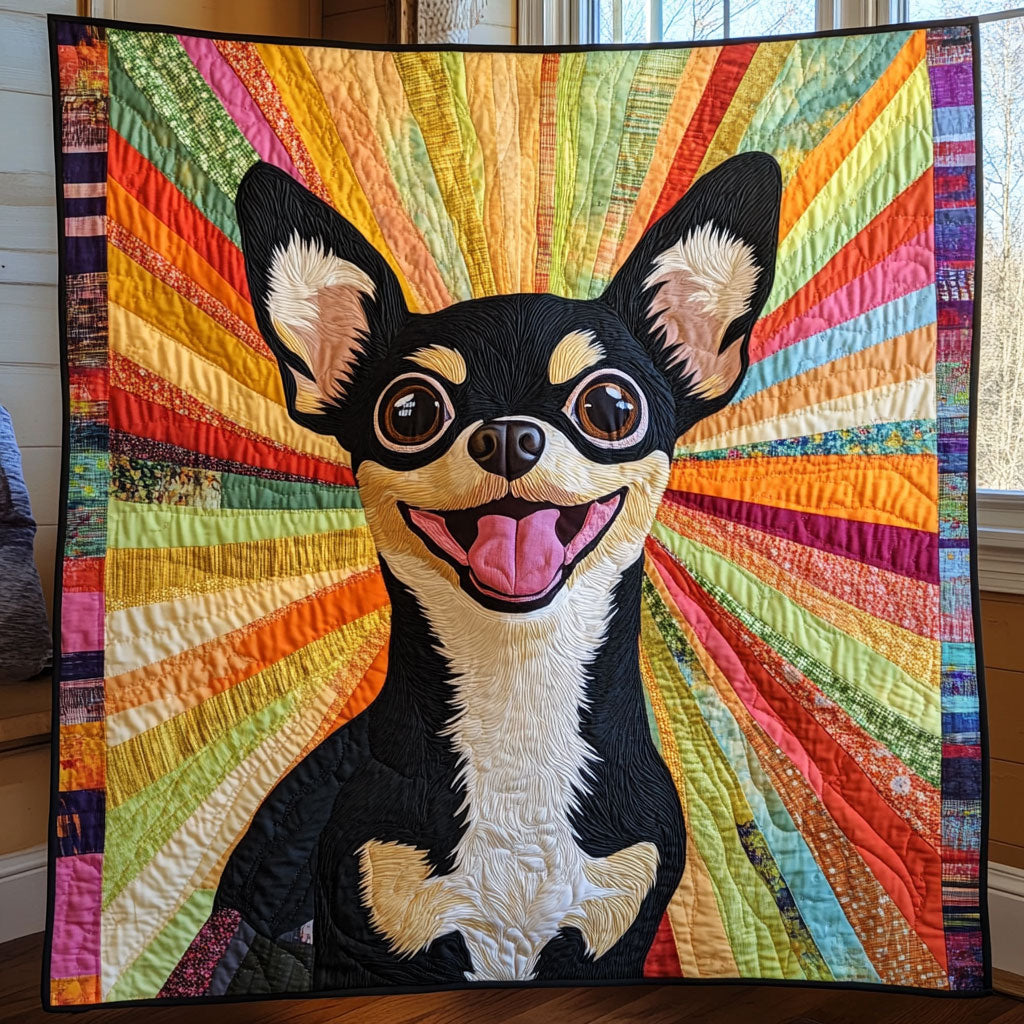 Happy Chihuahua CP1905037CL Quilt Blanket