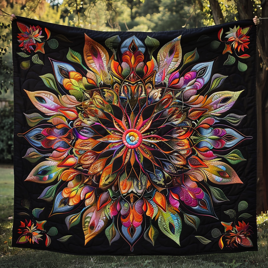 Mystic Flower Of Radiant Colors WN1909020CL Quilt Blanket