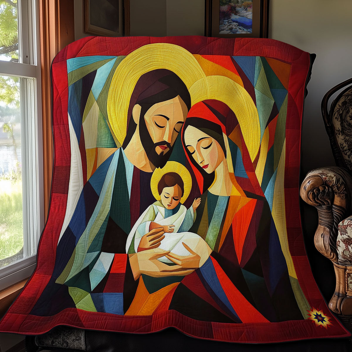 Abstract Holy Family WY1511009CL Quilt Blanket