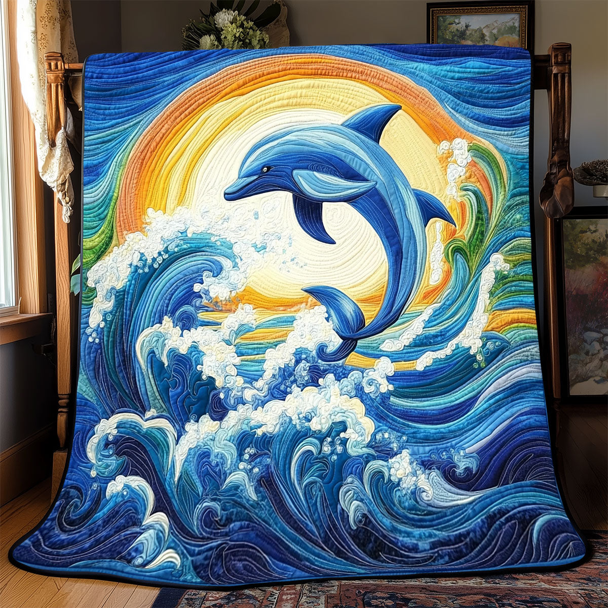 Dolphin WX1801016CL Quilt Blanket