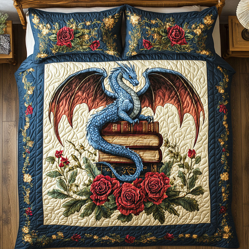 Dragon In Book Garden WY0502008CL Duvet Cover Set
