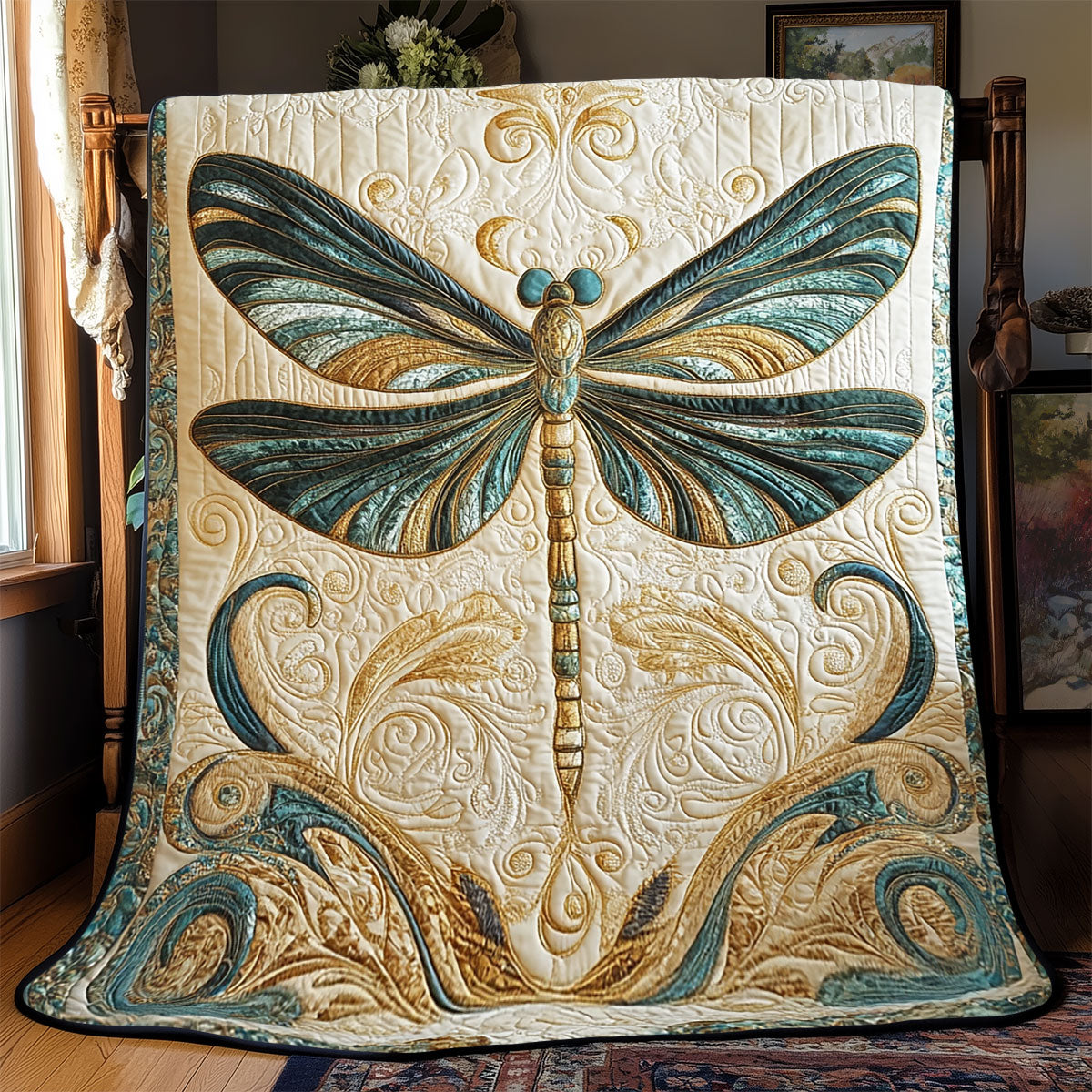 Dragonfly WX2702085CL Quilt Blanket