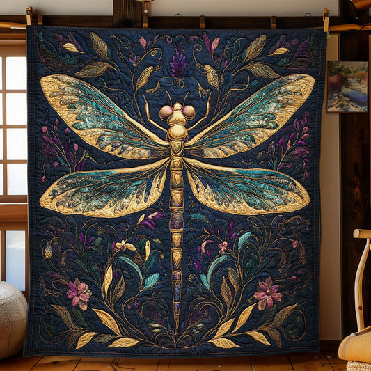 Glorious Dragonfly WY2702081CL Quilt Blanket