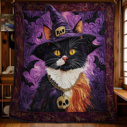 Witch Cat WY0901069CL Quilt Blanket