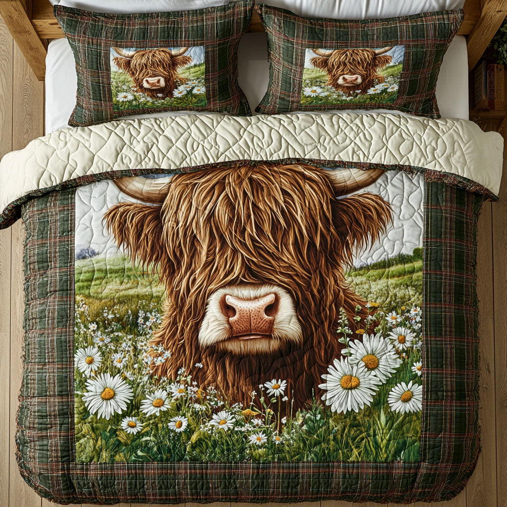 Fluffy Cow WY1202026CL Quilted Bedding Set