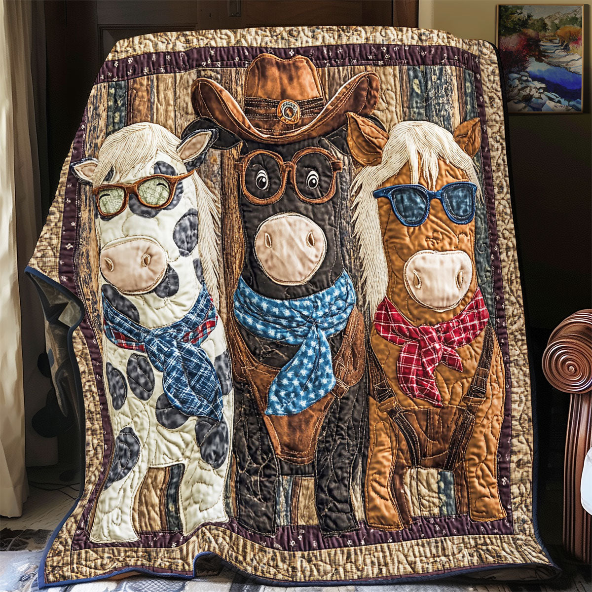 Cowboy WY1701034CL Quilt Blanket