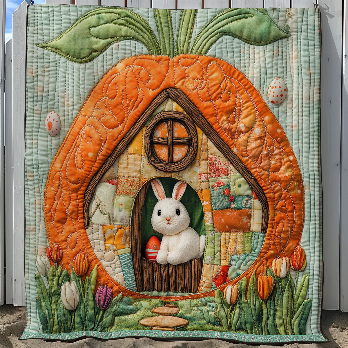 Easter House XB2003005CL Quilt Blanket