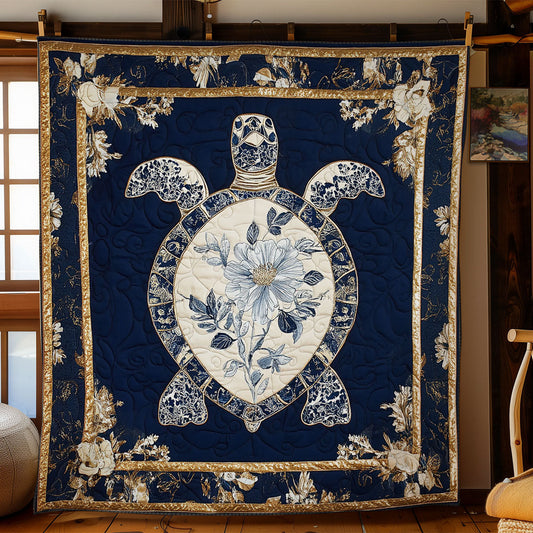 Flower Turtle Shell WY2201067CL Quilt Blanket