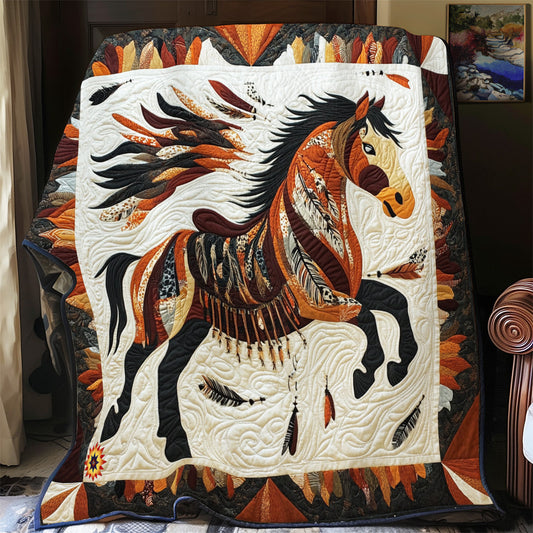 Horse Pattern YR2712044CL Quilt Blanket
