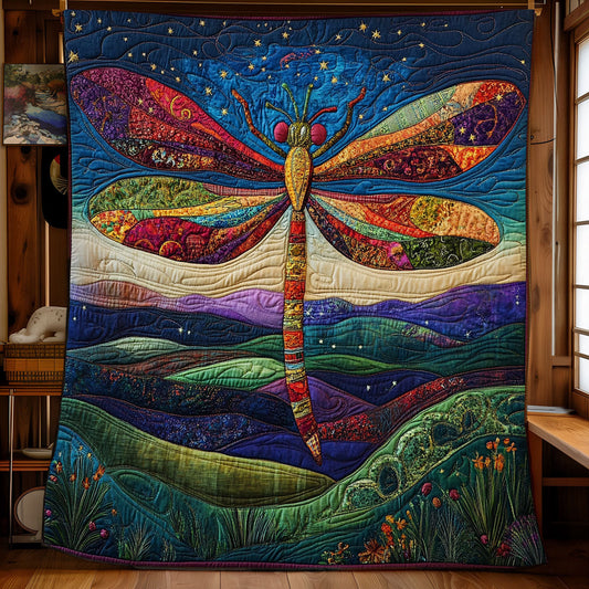 Dragonfly Patchwork WX3012016CL Quilt Blanket