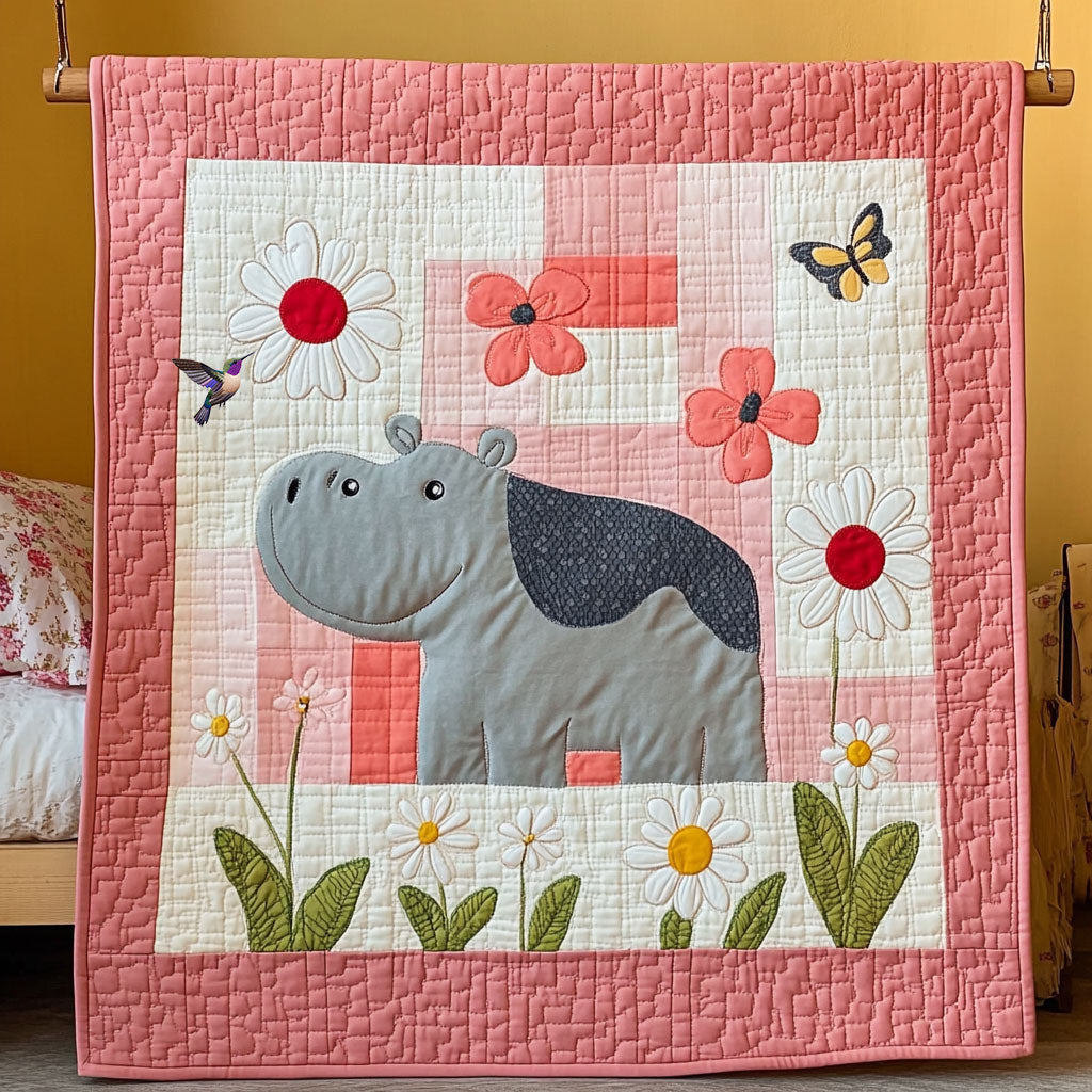 Hippo WY1511048CL Quilt Blanket