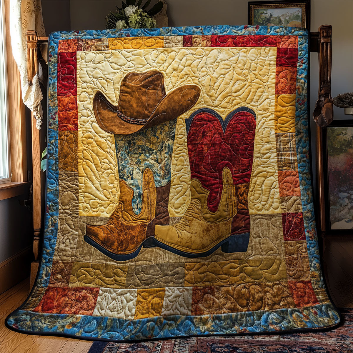 Majestic Cowboy WY1502039CL Quilt Blanket