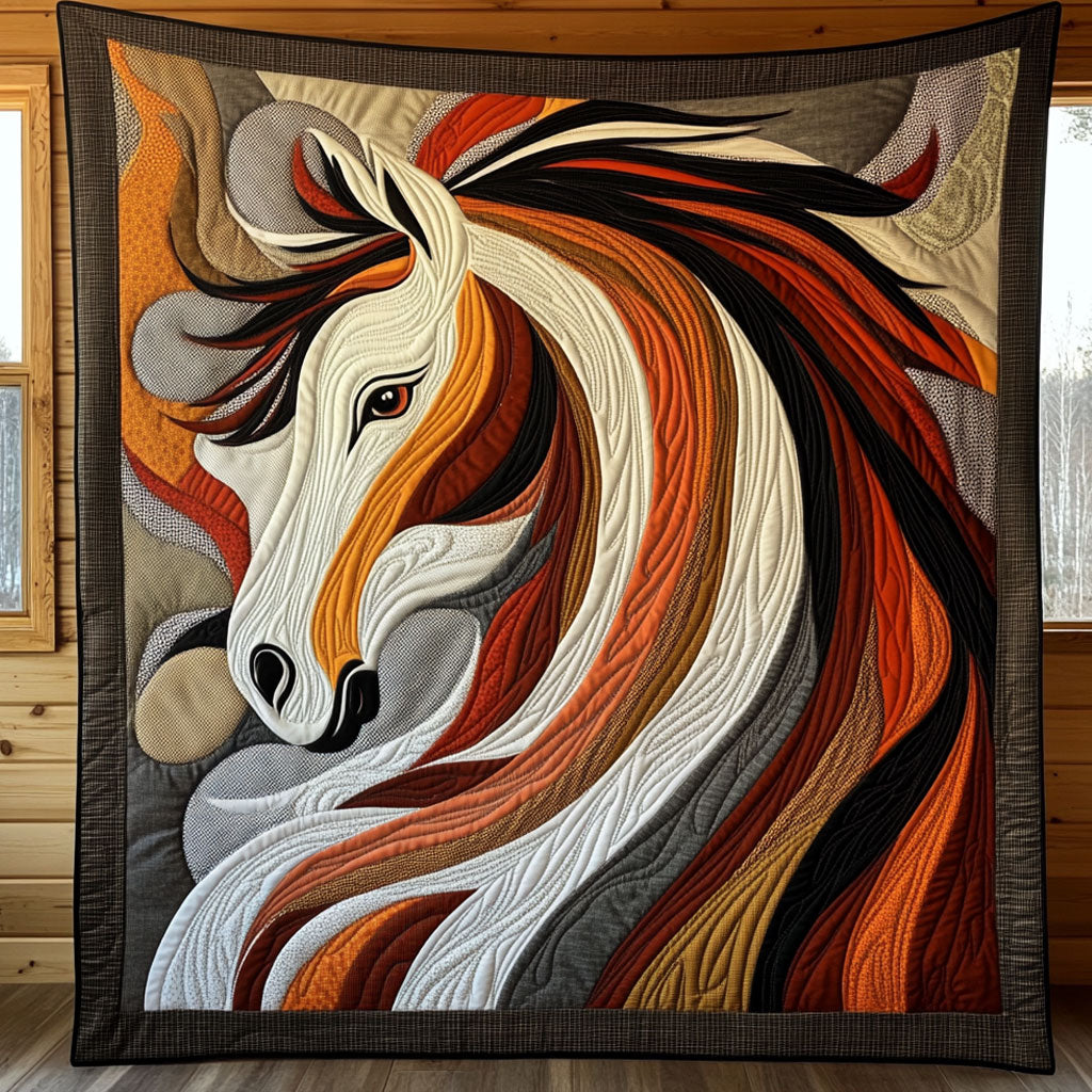 Abstract Mane CP1006035CL Quilt Blanket