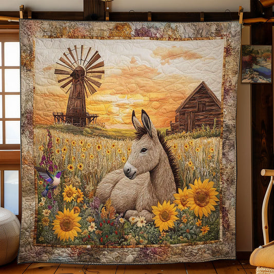 Donkey Haven WN2111063CL Quilt Blanket