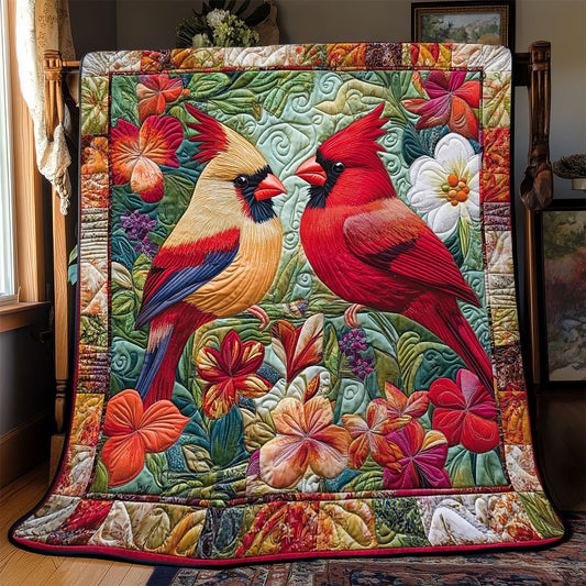 Cardinal Bloom WJ2712006CL Quilt Blanket