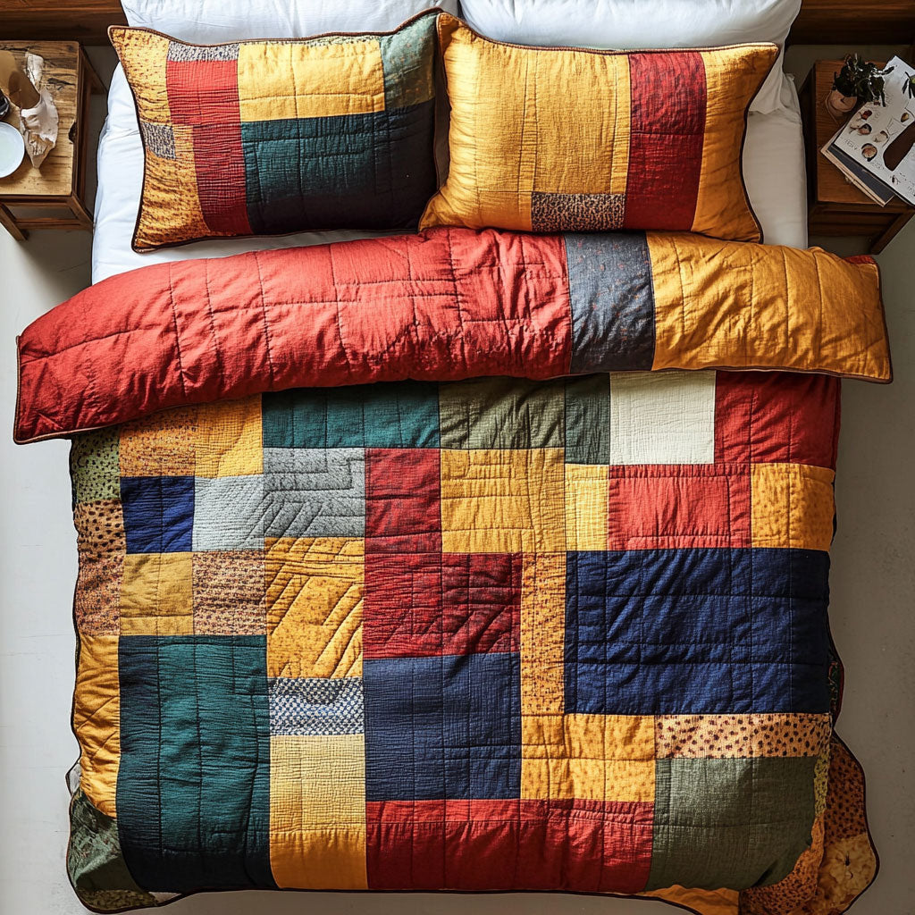 Colorful Cushion WY1202010CL Quilted Bedding Set