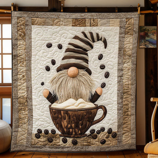 Morning Brew Gnome WN2512052CL Quilt Blanket