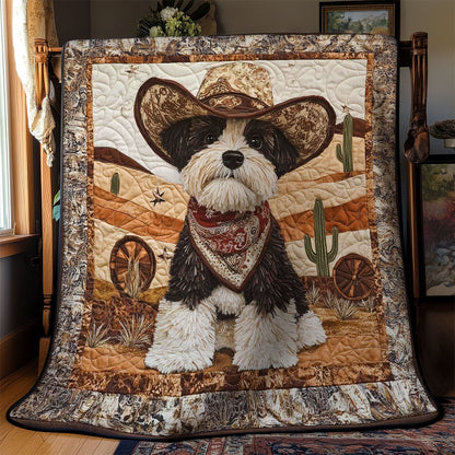 Western Schnauzer WN0901002CL Quilt Blanket