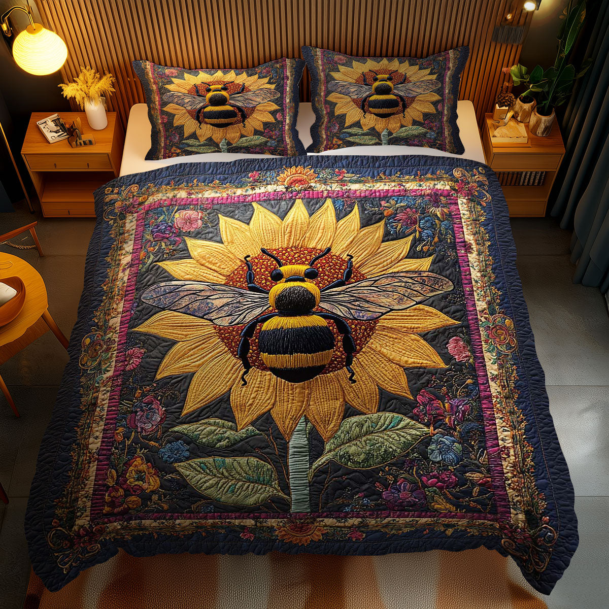 Blooming Bee WN1202062CL Quilted Bedding Set