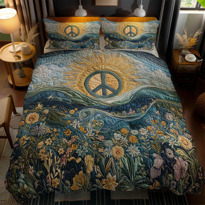 Serene Peace WN1202080CL Quilted Bedding Set