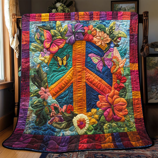 Peace Sign WX2001069CL Quilt Blanket