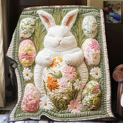 White Bunny Easter WP0701028CL Quilt Blanket