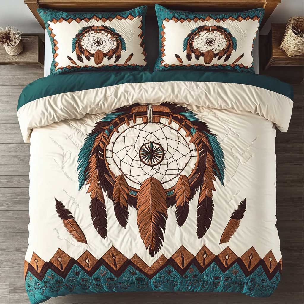 Dreamcatcher Harmony WN1702007CL Quilted Bedding Set