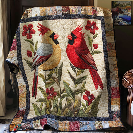 Cardinal Symphony WJ2512003CL Quilt Blanket
