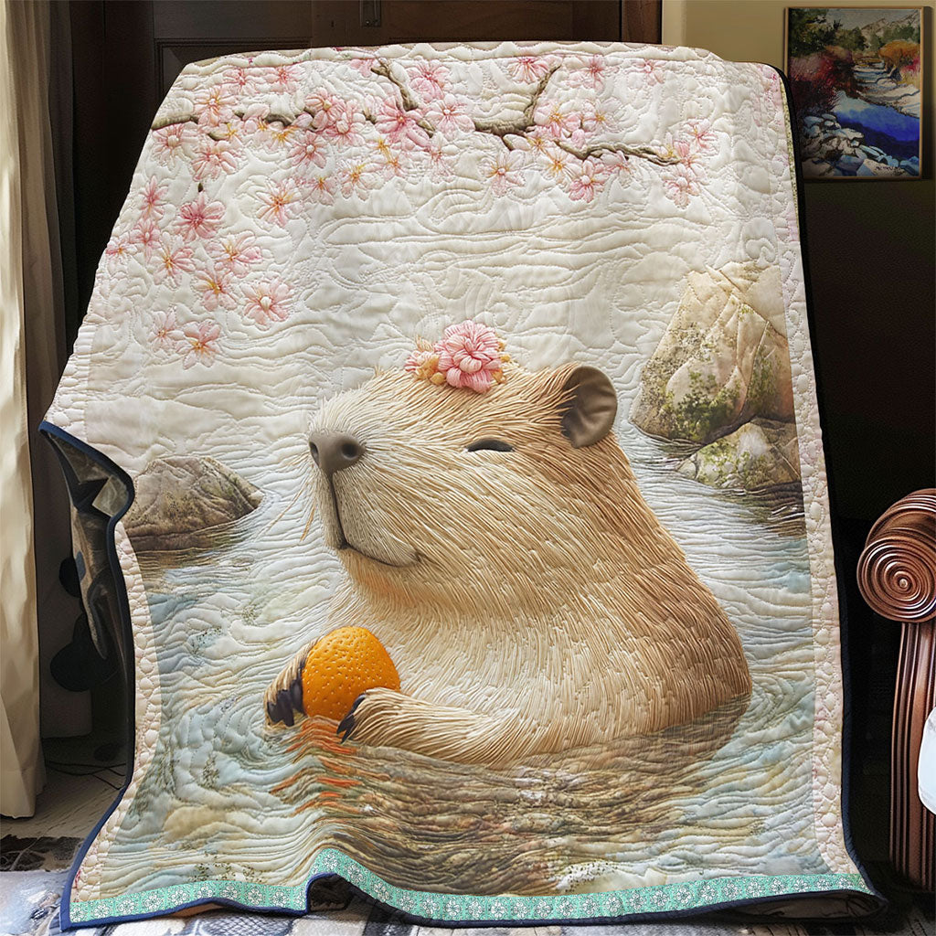 Adorable Capybara WT1403112CL Quilt Blanket
