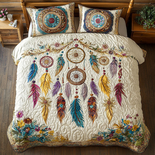 Dreamcatcher Flower WT2702047CL Quilted Bedding Set