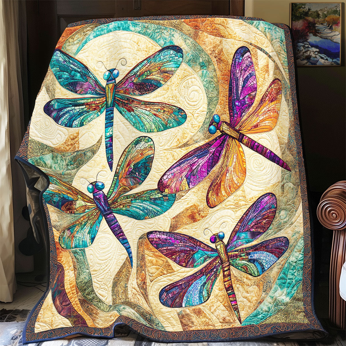 Dragonfly Lover WY2702065CL Quilt Blanket