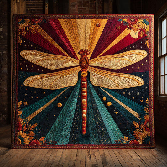 Dragonfly Glory CW0609030CL Quilt Blanket